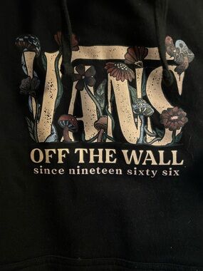 Vans Black Floral 'Off The Wall' Graphic Wall Art